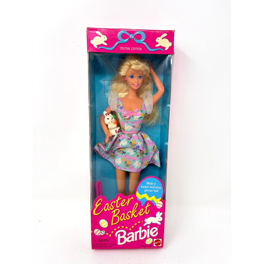 Vintage 1995 Easter Basket Barbie Special Edition Mattel 14613 New in Box